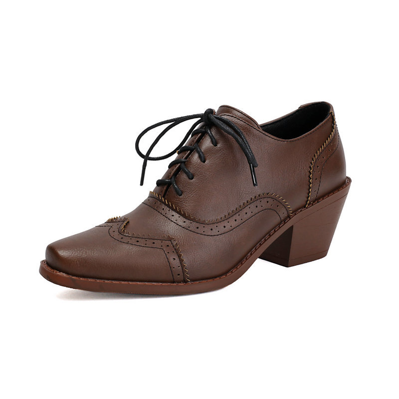 Women Oxford Shoes Point Toe W - đánh giá và giá Pump Heel Block