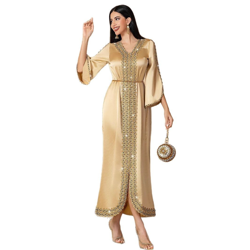 Elegant Rhinestone Embroidery  - đánh giá và giá Evening Gown