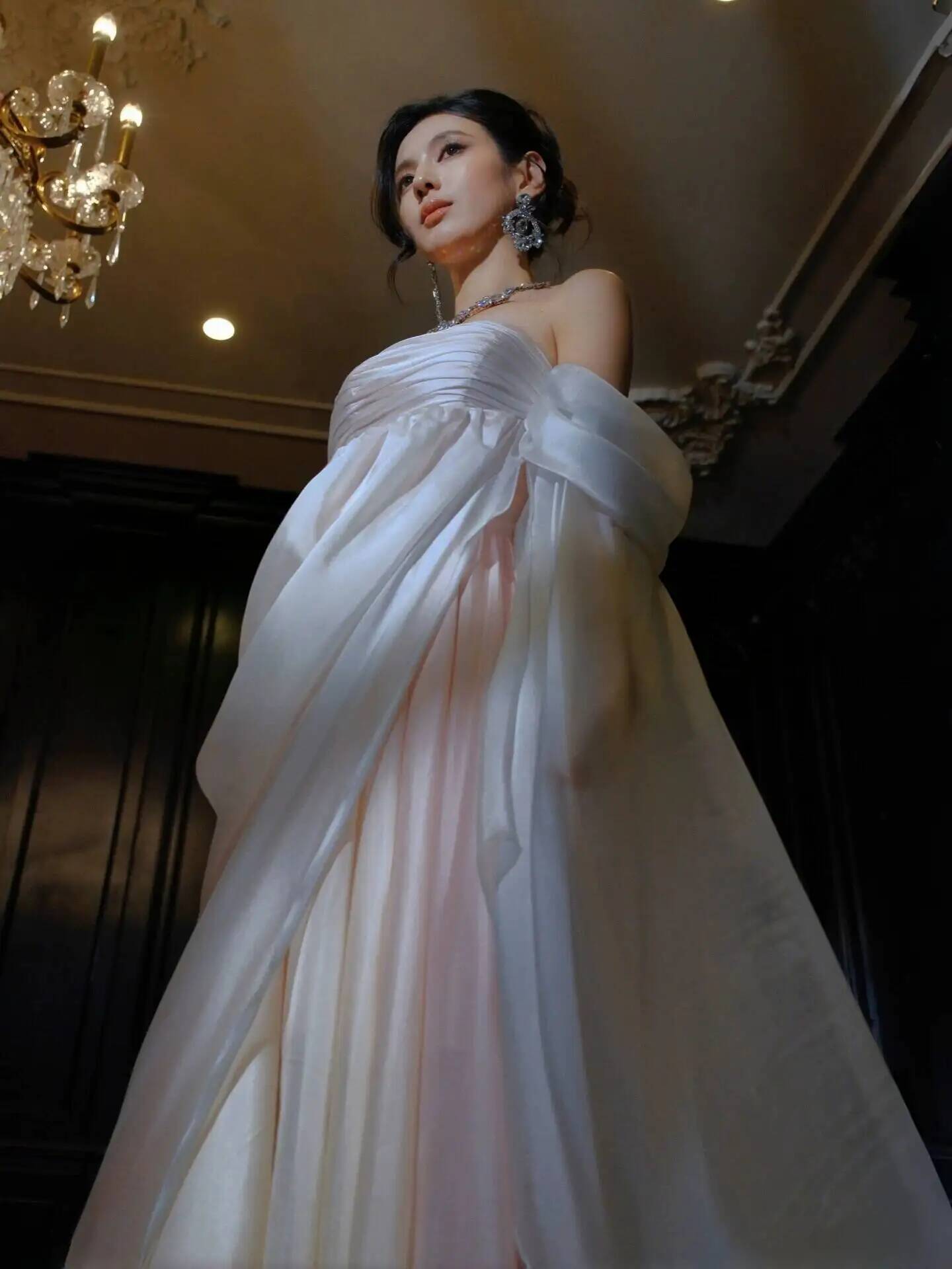 Strapless Flowy Chiffon Evenin - đánh giá và giá Formal Dress