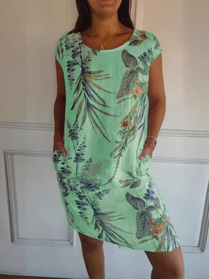 Women Summer Cotton Linen Dres - đánh giá và giá Midi Dress