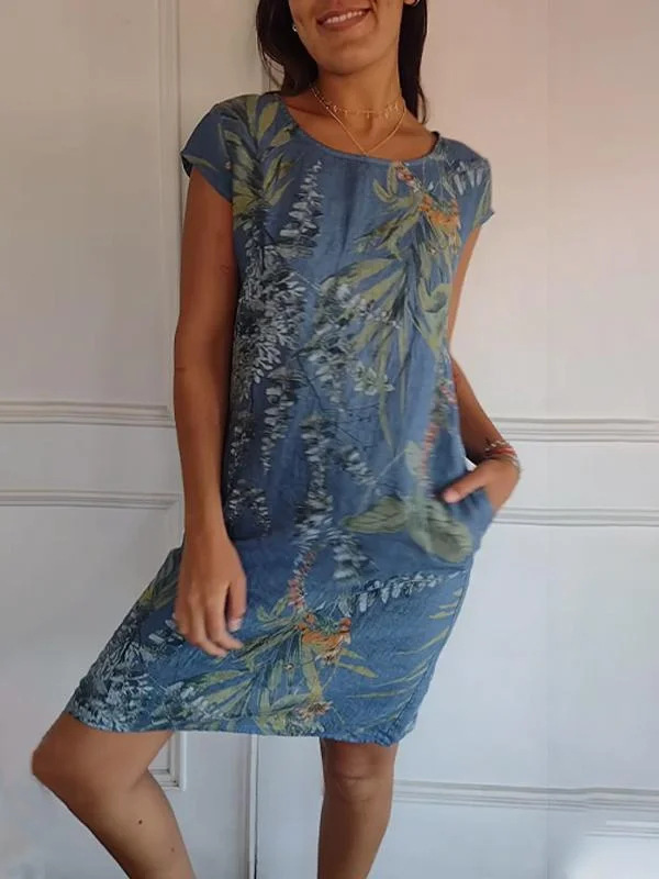 Women Summer Cotton Linen Dres - đánh giá và giá Midi Dress