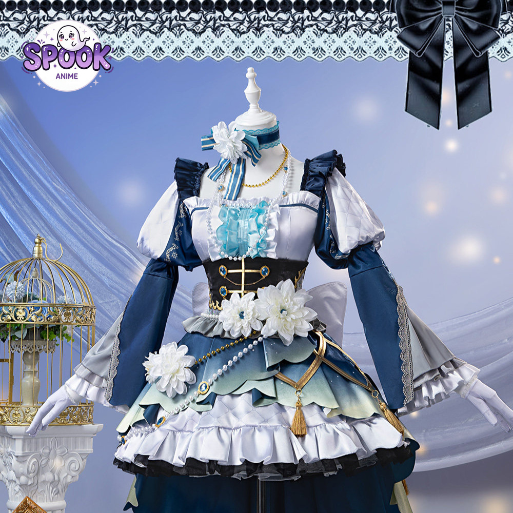 Blue White Lolita Dress Sayo H - đánh giá và giá Evening Gown
